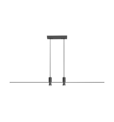 19W LED Pendelleuchte - 80cm, schwarz, 2160lm, inkl. Leuchtmittel