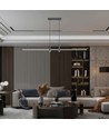 19W LED Pendelleuchte - 80cm, schwarz, 2160lm, inkl. Leuchtmittel