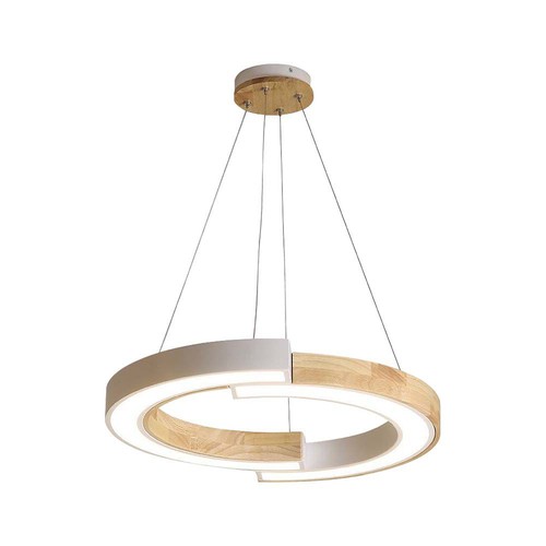 32W Hängeleuchte - LED, 43x100, 4000K, Weiß, Holz