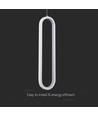 13W LED Pendelleuchte, 40cm - Weiß, 4000K, 1500lm, IP20 Innenbereich