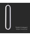 13W LED Pendelleuchte, 40cm - Weiß, 4000K, 1500lm, IP20 Innenbereich