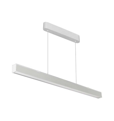 120cm 40W LED Lichtleiste mit Samsung Chip - Weiß, CCT, inkl. Seilaufhängung, Deckenleuchte für Büro
