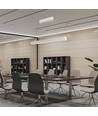 120cm 40W LED Lichtleiste mit Samsung Chip - Weiß, CCT, inkl. Seilaufhängung, Deckenleuchte für Büro
