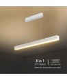 120cm 40W LED Lichtleiste mit Samsung Chip - Weiß, CCT, inkl. Seilaufhängung, Deckenleuchte für Büro
