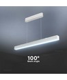 120cm 40W LED Lichtleiste mit Samsung Chip - Weiß, CCT, inkl. Seilaufhängung, Deckenleuchte für Büro