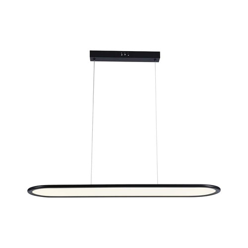 24W LED Pendelleuchte, 80x100cm - 3000lm, schwarzer Körper, 120 Grad, inkl. Leuchtmittel
