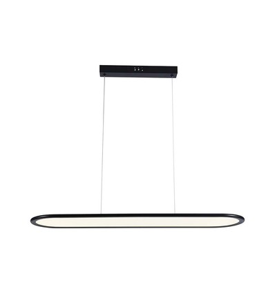 24W LED Pendelleuchte, 80x100cm - 3000lm, schwarzer Körper, 120 Grad, inkl. Leuchtmittel