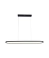 24W LED Pendelleuchte, 80x100cm - 3000lm, schwarzer Körper, 120 Grad, inkl. Leuchtmittel