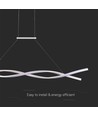 120cm 30W LED Pendelleuchte, weiß - 115lm/W, 3000K, 120x100cm, inkl. Leuchtmittel