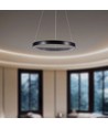 19W LED Pendelleuchte mit Kristall-Acryl, Ø40cm - Schwarz, 3000K, 2160lm, IP20 Innenbereich