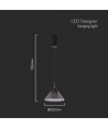 9W LED Pendelleuchte - 19,5x17,5cm, 1000lm, schwarz, 4000K, inkl. Leuchtmittel