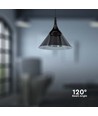9W LED Pendelleuchte - 19,5x17,5cm, 1000lm, schwarz, 4000K, inkl. Leuchtmittel