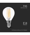 E14 6W LED Tropfenlampe - P45, Filament, Klarglas, 600lm