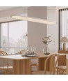 24W LED Pendelleuchte / Hängelampe - 80x104cm, 3000lm, weiß, 4000K, inkl. Leuchtmittel