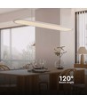 24W LED Pendelleuchte / Hängelampe - 80x104cm, 3000lm, weiß, 4000K, inkl. Leuchtmittel