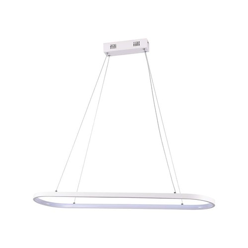 24W LED Pendelleuchte - 80x20x100cm, 2760lm, weiß, 3000K