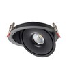 12W LED Einbaustrahler - COB, 3in1, Schwarzes Gehäuse