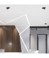 12W LED Einbaustrahler - COB, 3in1, Schwarzes Gehäuse