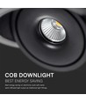 20W LED COB Downlight - 3in1 Schwarzes Gehäuse