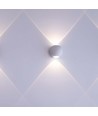 2W Wandleuchte mit Up/Down Light - IP54, weiß, 3000K, Aluminium, inkl. Leuchtmittel