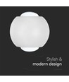 2W Wandleuchte mit Up/Down Light - IP54, weiß, 3000K, Aluminium, inkl. Leuchtmittel