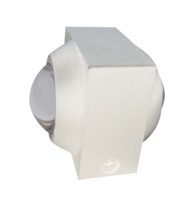 2W LED Wandleuchte Up/Down - IP54, 3000K, weiß, inkl. Leuchtmittel