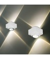 2W LED Wandleuchte Up/Down - IP54, 3000K, weiß, inkl. Leuchtmittel