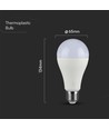 E27 15W LED Leuchtmittel - A65, Samsung LED Chip, 4000K