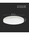 18W LED Sensorleuchte - IP44, Ø29,5cm, weißer Rand, integrierter Mikrowellensensor, Fernbedienung, inkl. Leuchtmittel