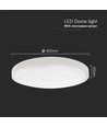 36W LED Sensorleuchte - Ø42cm, IP44, schwarzer Rand, 4000K, integrierter Mikrowellensensor