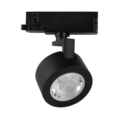 30W LED COB Schienenspot - 3in1 Schwarzes Gehäuse