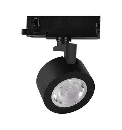 30W LED COB Schienenspot - 3in1 Schwarzes Gehäuse