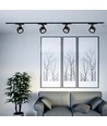 30W LED COB Schienenspot - 3in1 Schwarzes Gehäuse