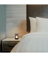 2W LED Akku-Tischleuchte, Bewegungsdimmer - Schwarz/Rauchfarben, 3000K, 360 Grad, elegantes Design