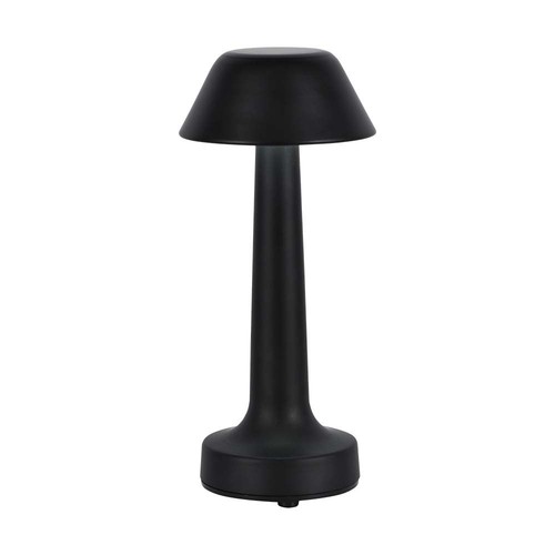 1W wiederaufladbare LED Tischleuchte, 3-in-1 CCT - 5V, 1800mAh, schwarz, Ø9,5 x 22,5 cm