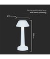 1W LED Tischlampe - D95x225, 3in1, weiß, Gehäuse