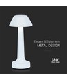 1W LED Tischlampe - D95x225, 3in1, weiß, Gehäuse