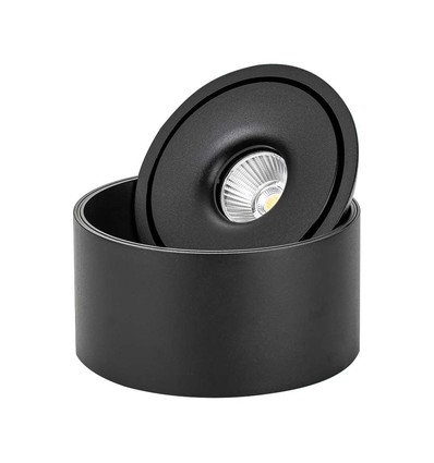 20W Verstellbarer Aufbauspot Ø14,8cm - RA90, 3-in-1 CCT, Schwarz