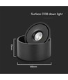 20W Verstellbarer Aufbauspot Ø14,8cm - RA90, 3-in-1 CCT, Schwarz
