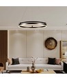 30W LED Hängeleuchte Einfachring - 3000K, Kaffee, Haus
