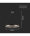 30W LED Hängeleuchte Einfachring - 3000K, Kaffee, Haus