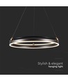 30W LED Hängeleuchte Einfachring - 3000K, Kaffee, Haus