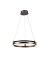 20W LED Designer Pendelleuchte - Einzelring, 3000K, kaffeebraun, 2400lm