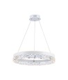 25W LED Designer Pendelleuchte, Ø50cm - Ring Design, weiß, 3000lm, 3000K, warmweiß