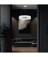 25W LED Designer Pendelleuchte, Ø50cm - Ring Design, weiß, 3000lm, 3000K, warmweiß
