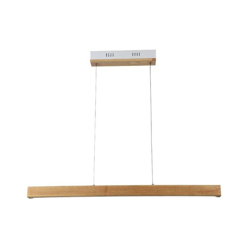 12W LED Pendelleuchte aus Holz - 4000K, 80cm, inkl. Leuchtmittel