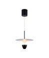 9W LED Designer Pendelleuchte - 3000K, 1000lm, weiß/schwarz, höhenverstellbar, inkl. Leuchtmittel