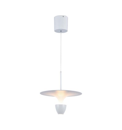 9W LED Pendelleuchte - 30x320x100cm, 1000lm, 3000K, weiß/graues Gehäuse