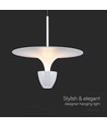 9W LED Pendelleuchte - 30x320x100cm, 1000lm, 3000K, weiß/graues Gehäuse