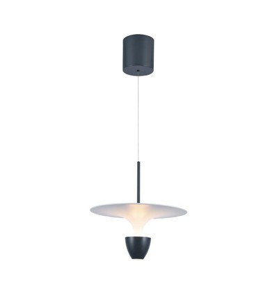 9W LED Pendelleuchte - 1000lm, 3000K, weiß-graues Gehäuse, 30x320x100cm